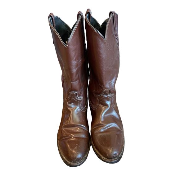 Laredo Brown Cowboy Boots Oil and Chemical Resistant Men’s Size 9.5 - Picture 6 of 11